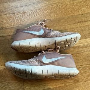 Heather Pink Nike Flex Contact Sneakers